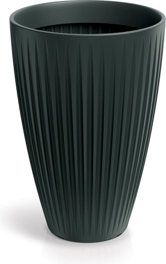 Lillepott Latia Round High 40 cm antratsiit