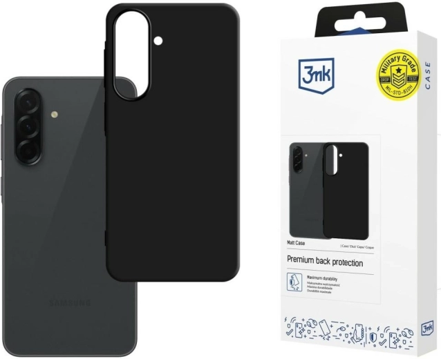 3mk Matt Case for Samsung Galaxy A57, black