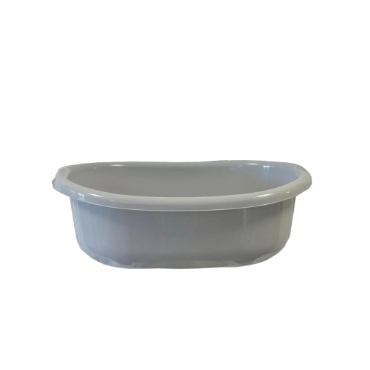 Ovaalne plastkauss käepidemetega 12 l – hall
