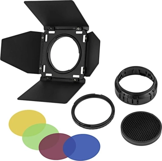 Godox BD-10 klapid (barn doors) ja värvifiltrid AD300Pro jaoks