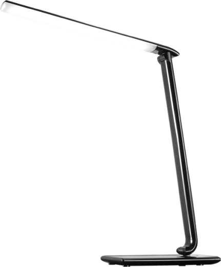 Solight hämardatav LED-laualamp 12 W, reguleeritava valguse värvitemperatuuri ja USB-ga, läikivmust