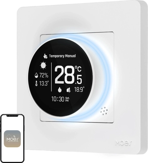 Moes nutikas ZigBee termostaat elektrilise kütte jaoks ZHT-SR-GB