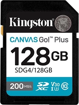Kingston Canvas Go Plus 128 GB SD-mälukaart