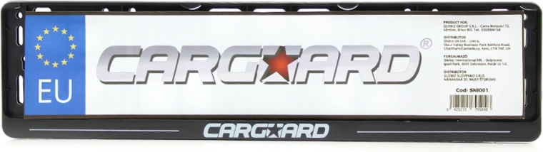 CARGUARD plastic license plate frame, 2 pieces