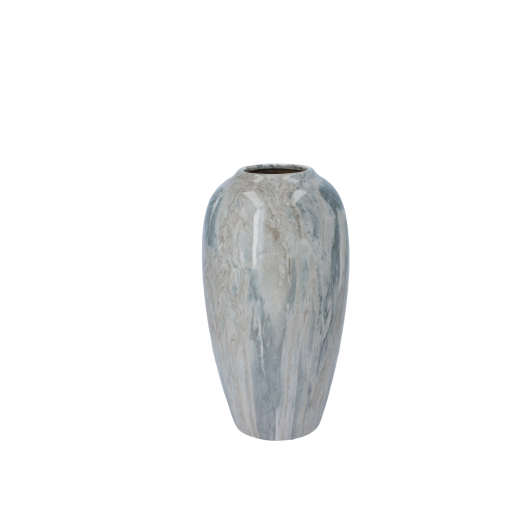 Keraamiline vaas marmorefektiga 14 × 14 × 25,5 cm
