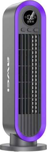 AWEI F52 tower fan 3600 mAh gray