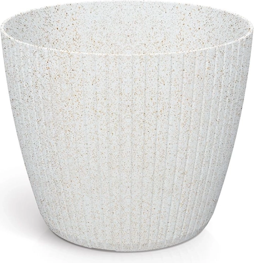Lillepott Lamia Eco Wood 23,8 cm valge
