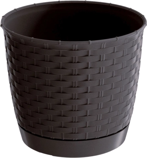Ratolla Round lillepott 25 cm, umbra, integreeritud alusega