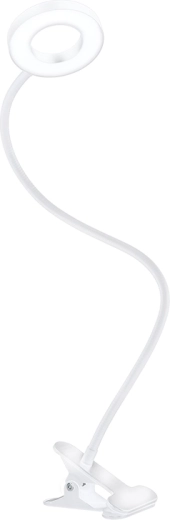Solight LED hämardatav laualamp klambriga valge 300 lm reguleeritava värvustemperatuuriga valgusega USB