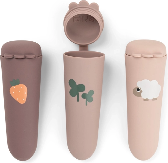 Done by Deer silicone popsicle mold Sheepy pink 3 pcs