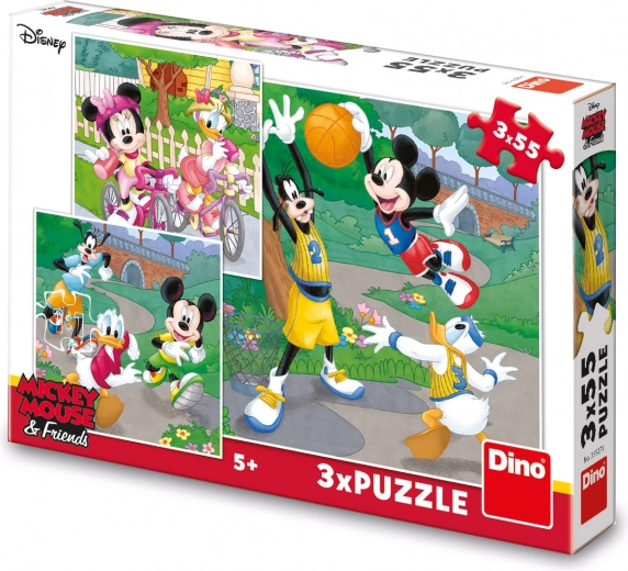 Pusle MICKEY JA MINNIE teevad sporti 3×55 tükki