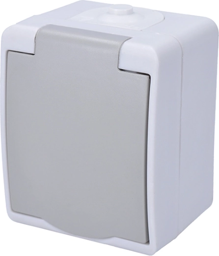 Solight välipistik niisketesse tingimustesse IP54 hall – 1 tk
