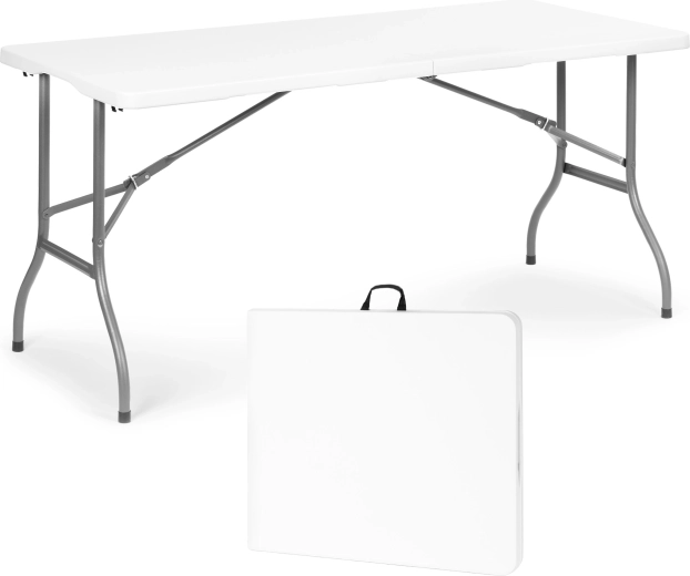 MultiGarden folding garden catering table 153 × 70 cm – White