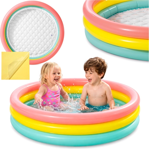 INTEX Children's Inflatable Paddling Pool with Soft Bottom