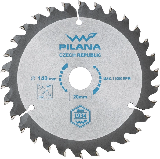 Saeketas PILANA 140 mm, 30 hammast, SK WZ, ava 20 mm