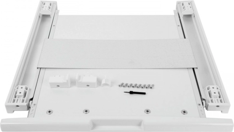 Connecting set for washing machine with dryer