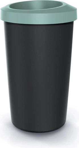 Plastikust prügikast avatud servaga 45 l, heleroheline