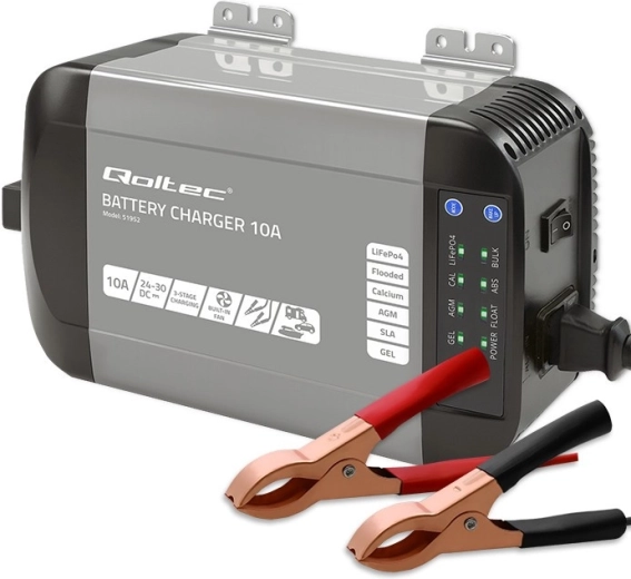 Monolithi intelligentne laadija LiFePO4-, AGM-, GEL- ja SLA-akudele, 24 V 10 A