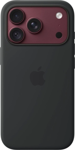 MagSafe’iga silikoonümbris iPhone 18 Pro jaoks – Must