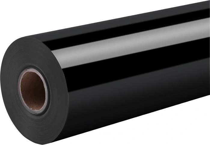 Läikiv isekleepuv kile HTVRONT 30,5 × 180 cm must – 1 tk