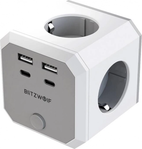 BlitzWolf 8-ühes toitekuubik USB ja AC väljunditega