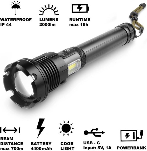 Retlux Tactical Outdoor Flashlight