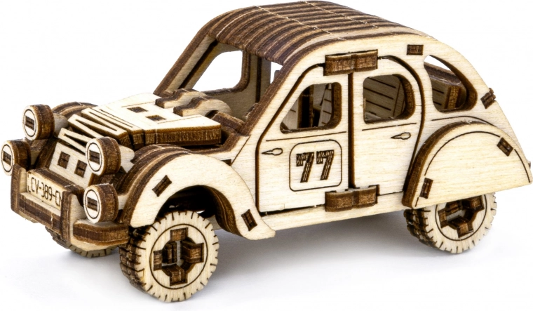 Puidust 3D pusle – kokkupandav ralliauto