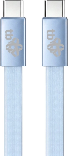 Lame silikoonkaabel USB-C USB-C-ks, 1 m – Helesinine