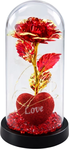 Romantic crystal rose