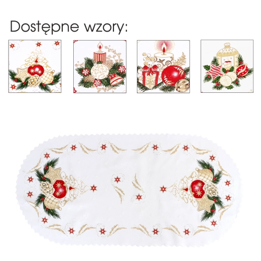 Jõuluteemaline dekoratiivne salvrätik/rätik Boże Narodzenie (30 × 50 cm) – komplekt 3 tk