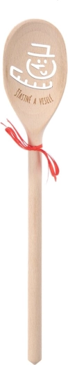 Puidust ovaalne kulp SNĚHULÁK 30 cm