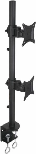 Kahekordne lauale kinnitatav monitorihoidik 13–27", must