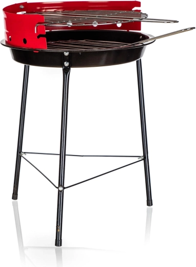 Kaasaskantav söegrill Tripod 32,5 cm tuulekaitsega