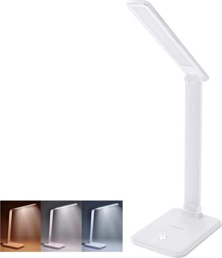 Solight LED laualamp 10 W puutejuhtimise ja valguse värvustemperatuuri muutmisega, valge