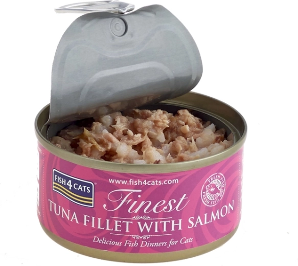 Kass toitidele Fish4Cats tuunikala lõhega 70 g