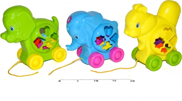 Didaktiline järelveetav kujundisorteerija – loom 18 cm