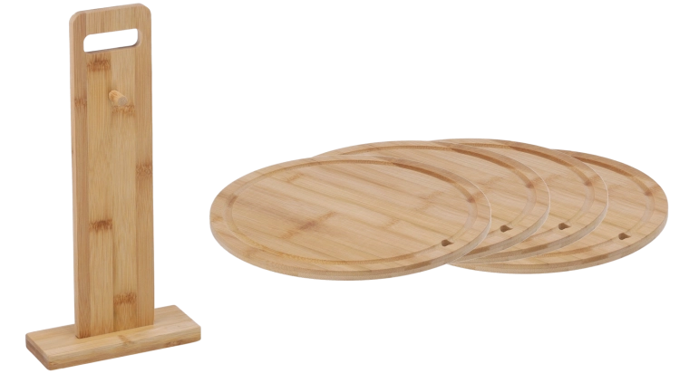 Bambusest lõikelaudade komplekt – 4 tk