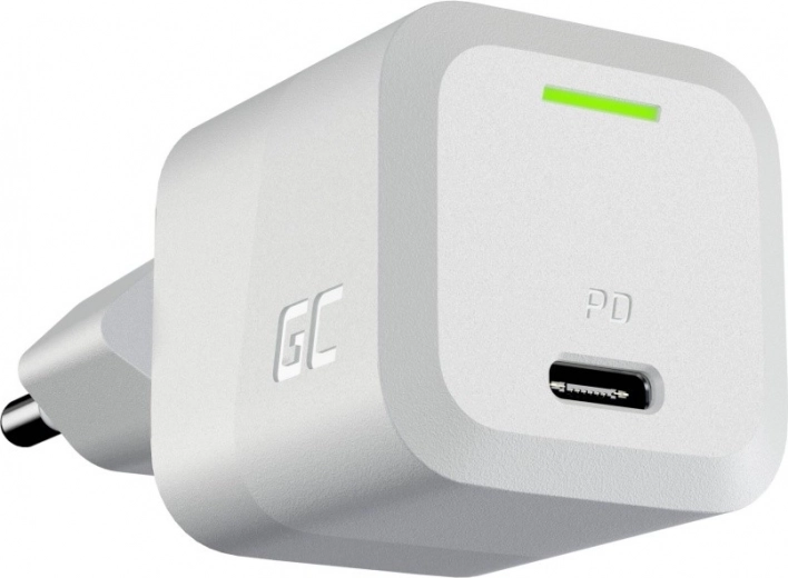 Greencell PowerGaN 33 W USB-C laadija valge