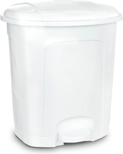Prügikast pedaaliga 11,5 l valge