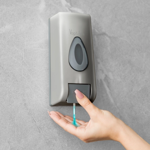 Wall-Mounted Manual Soap Dispenser 350 ml – Silver