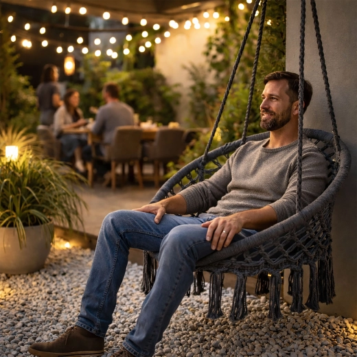 Stiilne boho disain interjööri ja aeda