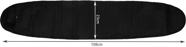 XXL dimensions for comfortable waist wrap