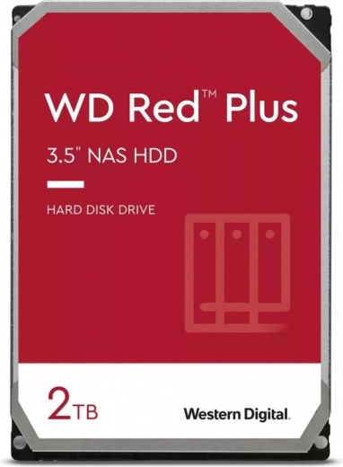 Kõvaketas WD Red Plus 2 TB 3,5" CMR 64 MB, 5400 p/min