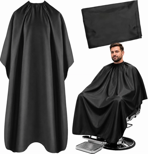 Must veekindel juuksuri- ja barberikate 140 × 100 cm – 1 tk