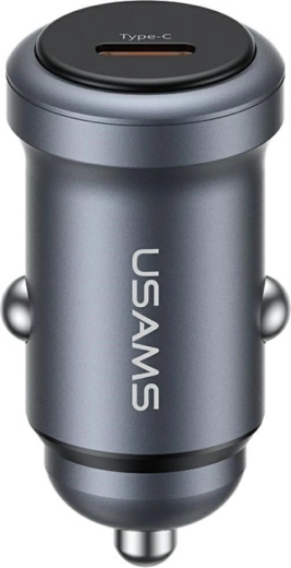 USAMS alumiiniumist autolaadija USB-C PD 30 W