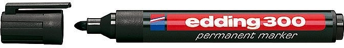 Tööstuslik permanentmarker edding 300 must