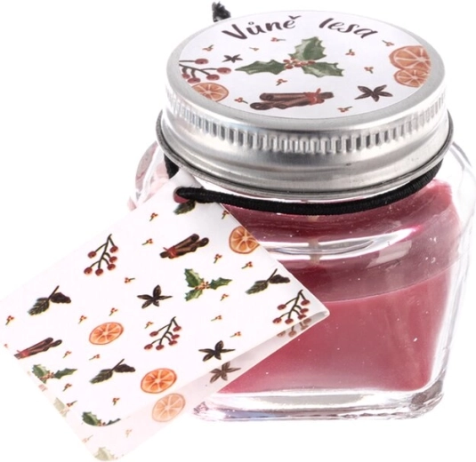 Klaasis lõhnaküünal „Jõululõhn“ – metsalõhn
