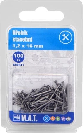 Ehitusnaelad 16 × 1,2 mm, 100 tk