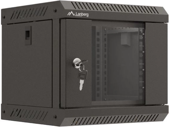 Lanberg Rack WF11 10" 4U 300x300 must riputatav paigalduskapp