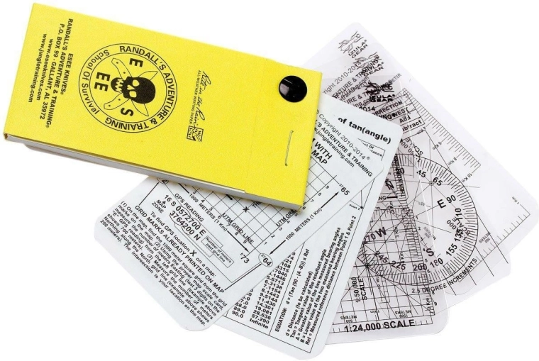 ESEE pocket navigation cards with waterproof notebook